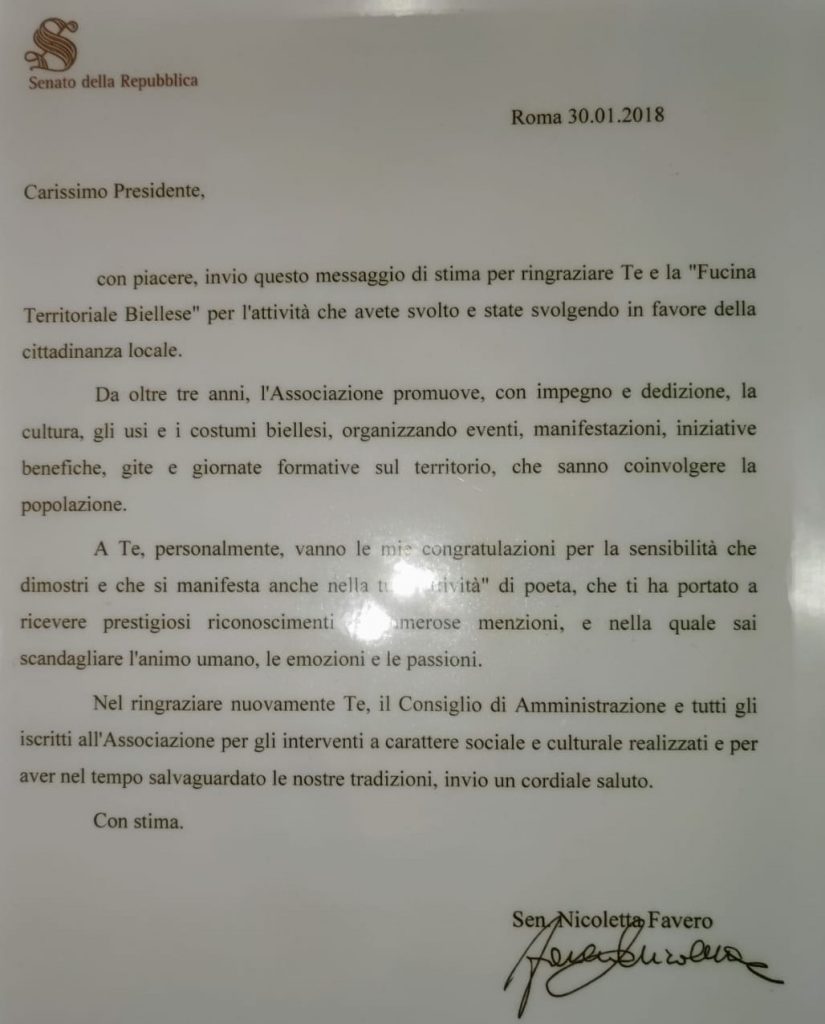 Auguri di Senatrice Favero - Luca Stecchi